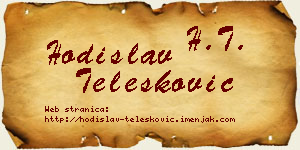Hodislav Telesković vizit kartica